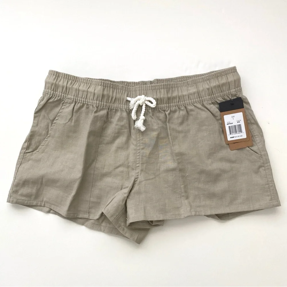 OFFSHORE SURF SHOP CARLSBAD Casual Tan Khaki Abbey Shorts Beach Ocean Large